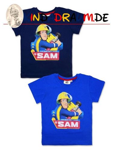 Feuerwehrmann Sam T-Shirt Blau oder Dunkelblau