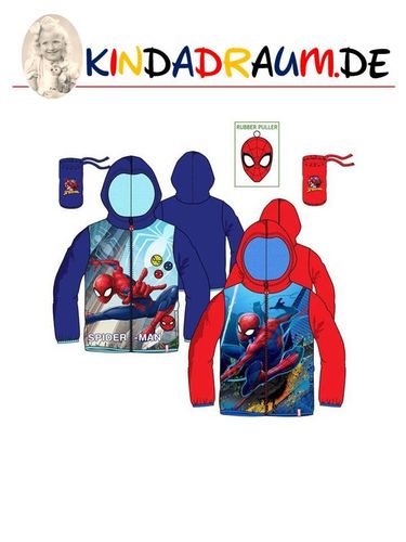 Spiderman Wind / Regenjacke rot oder blau