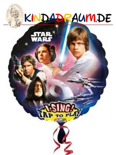 Star Wars Sing a Tune Musik Folienballon Star Wars Titelmelodie Tap to Play 71 cm
