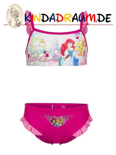 Princess Bikini / Badeanzug pink Motiv Ariel, Cinderella & Aurora