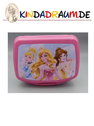 Princess Lunchbox / Brotzeidose rosa Cinderella, Aurora & Belle