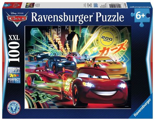 Ravensburger Puzzle 105205 Cars 2 / Cars Neon, 100 Teile XXL