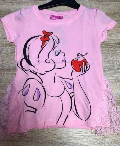 Princess T-Shirt Schneewittchen Aquarell rosa 100 % Baumwolle