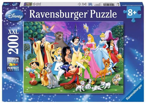 Ravensburger Puzzle - 126989 - Disney, Klassiker, Disney Lieblinge 200 Teile XXL