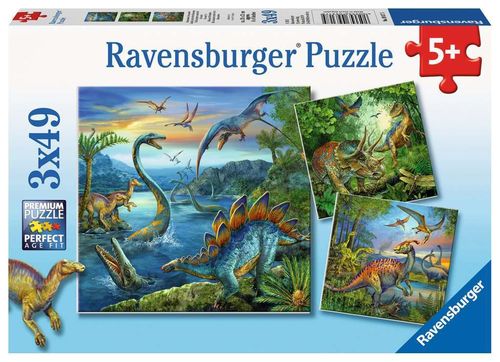 Ravensburger Puzzle 093175 Faszination Dinosaurier 5+ Jahre 3x49 Teile