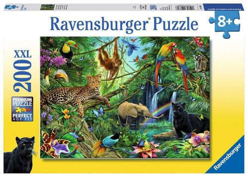 Ravensburger Puzzle 126606 Tiere im Dschungel 8+ Jahre 200 Teile XXL