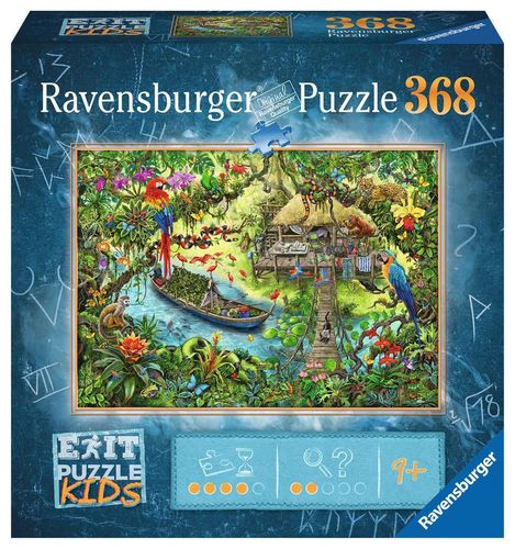 Ravensburger 129249 Die Dschungelexpedition KIDS EXIT Puzzle 9+ Jahre 368 Teile