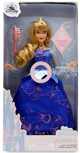 Disney Light Up Dress Princess , Hochwertige Puppe, Kleid mit Leuchteffekt & Sound