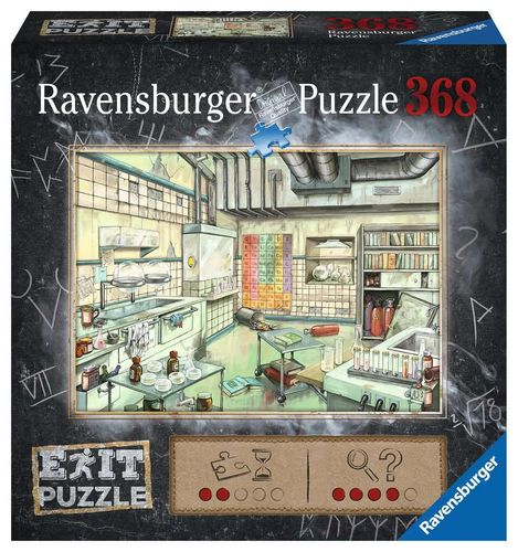 Ravensburger Puzzle 167838 EXIT Das Labor 368 Teile / Puzzle meets Mystery