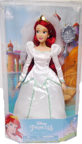 Disney - Klassische Ariel Puppe - Disney Parks Exclusiv - Ariel Hochzeitskleid