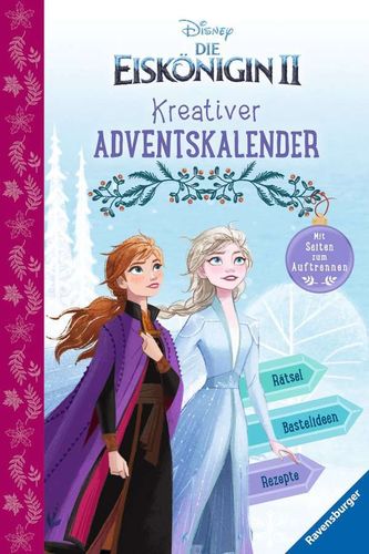 Ravensburger 49645 Disney Die Eiskönigin 2: Kreativer Adventskalender 8-10 Jahre