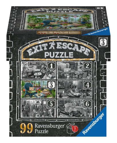 Ravensburger Puzzle 168798 EXIT Gutshaus Wintergarten Motiv 3, 99 Teile