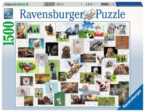 Ravensburger Puzzle 167111 Funny Animals Collage 1500 Teile