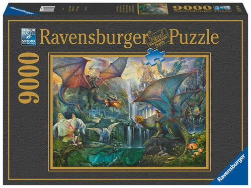 Ravensburger Puzzle 167210 Zauberhafter Drachenwald 9000 Teile