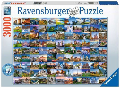Ravensburger Puzzle 170807 - 99 Beautifull Places of Europe - 3000 Teile