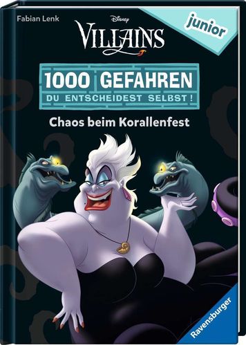 Ravensburger 49691 1000 Gefahren junior - Disney Villains: Chaos beim Korallenfest