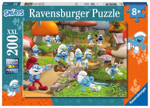 Ravensburger Puzzle 13335 Willkommen in Schlumpfhausen 8+ Jahre 200 Teile XXL