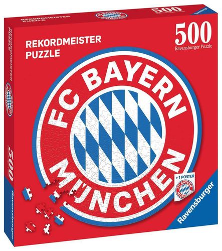 Ravensburger Puzzle 17452 FC Bayern Logo 500 Teile 17+Jahre inkl. Poster