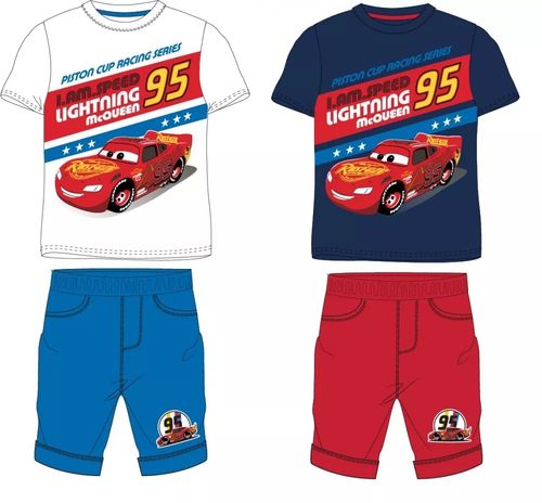Disney - Cars - 2-teiliges Set - T-Shirt & Hose - blau/rot oder weiß/blau