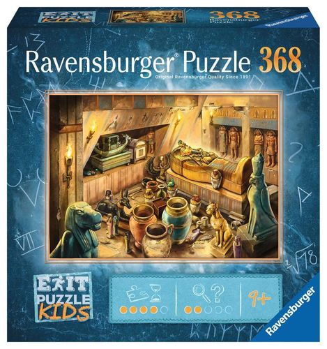 Ravensburger 13360 Im Alten Ägypten KIDS EXIT Puzzle 9+ Jahre 368 Teile