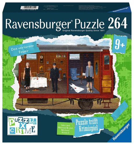 Ravensburger 133802 Puzzle X Crime: Das verlorene Feuer  12+ Jahre