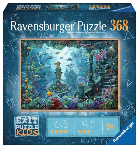 Ravensburger 13394 Im Unterwasserreich KIDS EXIT Puzzle 9+ Jahre 368 Teile