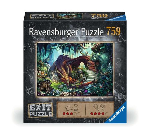 Ravensburger 17366 In der Drachenhöhle EXIT Puzzle 12+ Jahre 759 Teile