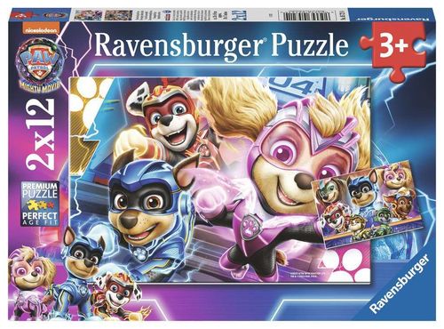 Ravensburger Puzzle 05721 PAW Patrol: The Mighty Movie, 2x12 Teile 3+ Jahre