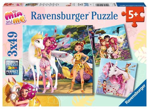 Ravensburger Puzzle 05701 Mia and Me - Im Land der Elfen ... 3x49 Teile 5+ Jahre