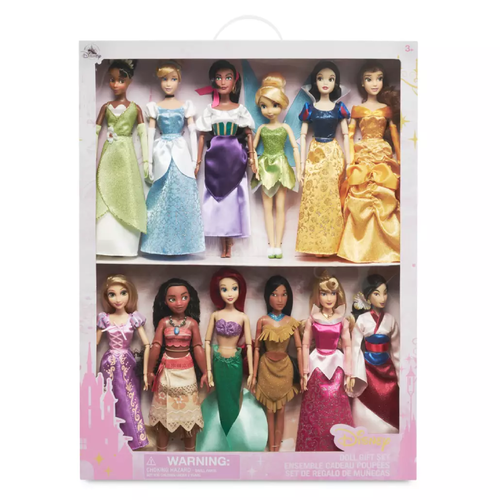 Disney -  Prinzessinnen - Klassische Puppen - 12-teiliges Set