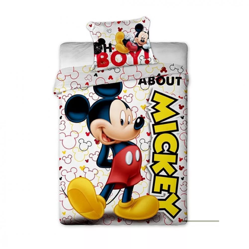 Disney - Mickey Maus - Bettwäsche 140×200 cm, 63×63 cm 100% Polyester